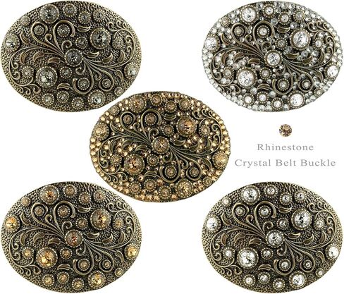 Rhinestone Crystal Belt Buckle Antique Oval Floral Engraved Buckle-Light & Dark Amethyst in Saudi Arabia
