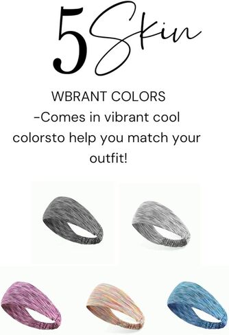 العصابات غير المنقولة للنساء للنساء ، عصابة رأس اليوغا الواسعة الرطوبة ، وعرق رياضة مرن ناع in Kuwait