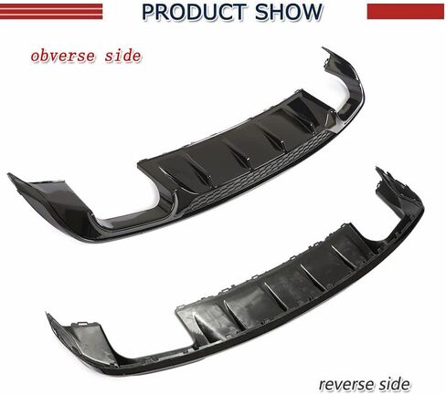 Carbon Fiber Rear Diffuser for Audi S3 A3 Sline Sedan 2014-2016 Bumper Cover Lower Lip Spoiler Valance Protector Body Kits Factory Outlet NOT for A3 Base Models. in Saudi Arabia
