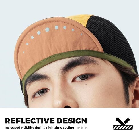 ROCKBROS Cycling Cap Bike Cap with Sun Visor Cooling Skull Cap Helmet Liner Sun Protection Running Hat for Men Under Helmet in Saudi Arabia