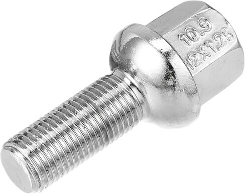 ACROPIX M12x1.25 Extended Wheel Lug Bolts for Wheel Spacers Ball Seat 19mm Hex 28mm Shank Length Fit for Mercedes Benz - Pack of 20 in Saudi Arabia