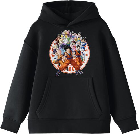 BioWorld Dragon Ball Super Saiyan Heroes Youth Sweatshirt Black in Saudi Arabia