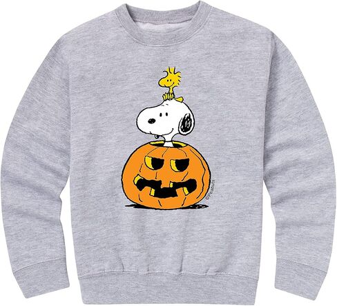 HYBRID APPAREL - Peanuts - Snoopy Woodstock Pumpkin - Toddler and Youth Crewneck Fleece Sweatshirt in Saudi Arabia