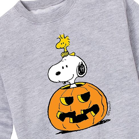 HYBRID APPAREL - Peanuts - Snoopy Woodstock Pumpkin - Toddler and Youth Crewneck Fleece Sweatshirt in Saudi Arabia