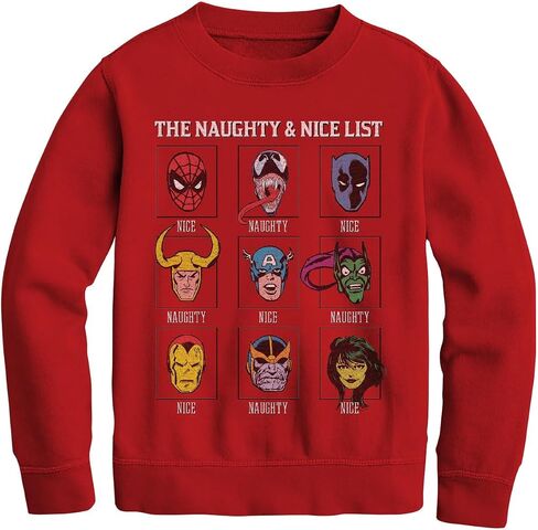 Marvel Boys 'Santa's List Holiday Sweatshirt in Saudi Arabia