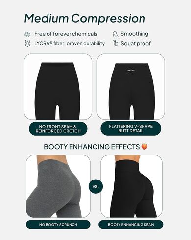 PAVOI ACTIVE Buttery Soft Workout Leggings for Women - High Waisted No Front Seam Gym Leggings Yoga Pants - FlexFlow in Saudi Arabia
