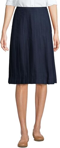 Lands' End School Uniform Women's Solid Pleated Skirt Below The Knee in Saudi Arabia