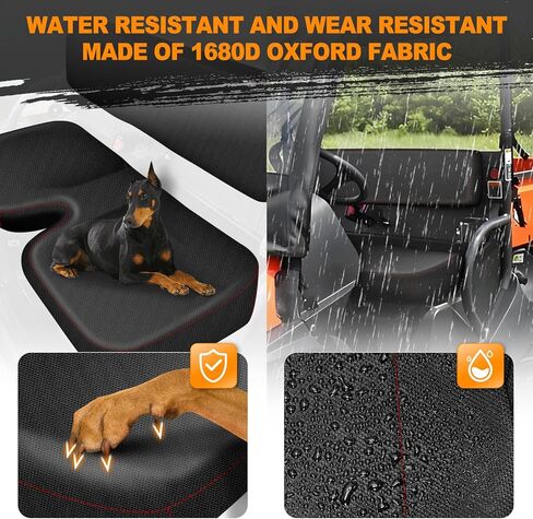Bordan RTV مقعد مقعد للماء لـ Kubota RTV 400 & RTV 500 ، أغطية المقعد الثقيلة 1680D لغطاء Kubota UTV في الهواء in Kuwait