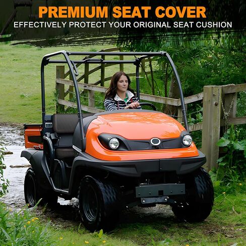 Bordan RTV مقعد مقعد للماء لـ Kubota RTV 400 & RTV 500 ، أغطية المقعد الثقيلة 1680D لغطاء Kubota UTV في الهواء in Kuwait