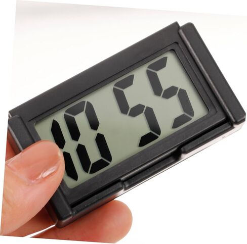 Cabilock Compact Mini Digital Clock for Car Dashboard Small Plastic Vehicle Clock for Auto Dash Portable Tiny Digital Display Suitable for Home and Office Use in Saudi Arabia