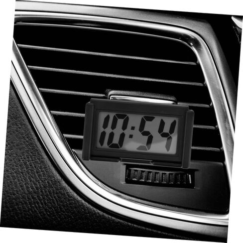 Cabilock Compact Mini Digital Clock for Car Dashboard Small Plastic Vehicle Clock for Auto Dash Portable Tiny Digital Display Suitable for Home and Office Use in Saudi Arabia