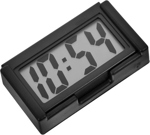 لوحة القيادة الرقمية Car Digital Clock Mini Clock Compact Compact Portable Plastic Interior Decor in Kuwait