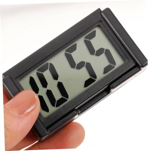 لوحة القيادة الرقمية Car Digital Clock Mini Clock Compact Compact Portable Plastic Interior Decor in Kuwait
