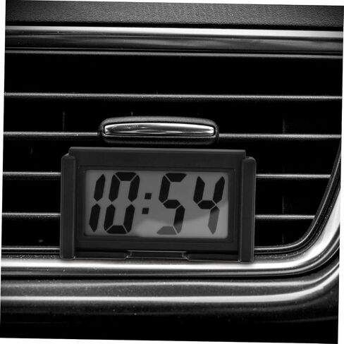 لوحة القيادة الرقمية Car Digital Clock Mini Clock Compact Compact Portable Plastic Interior Decor in Kuwait