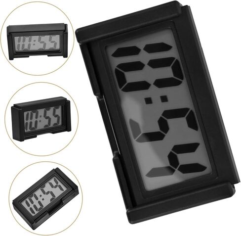 سيارة Cabilock Digital Clock Mini Dashboard عرض ساعة السيارات البلاستيكية للسيارة الداخلية DASH DASH قراءة واضحة in Saudi Arabia