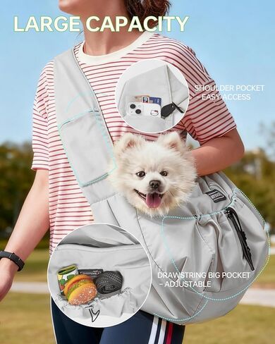 Small Dog Carrier Purses,Cat Rabbit Dog Carrier,Dog Soft-Sided Carriers,Dog Sling Tote Carrier Purses,Portable Foldable Outdoor Travel Hiking in Saudi Arabia