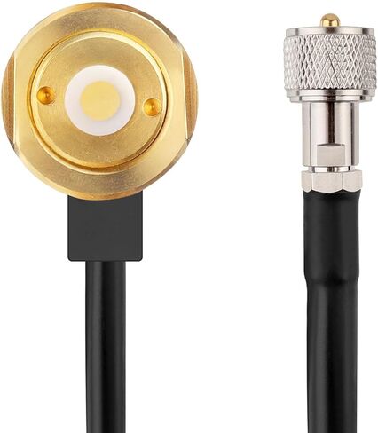 NMO Antenna Cable,25FT CB Antenna Cable Extension with NMO and Removable UHF Connector,Low Loss RG58 Cable NMO to UHF PL259 Male for VHF/UHF/CB Radio NMO Antenna in Kuwait