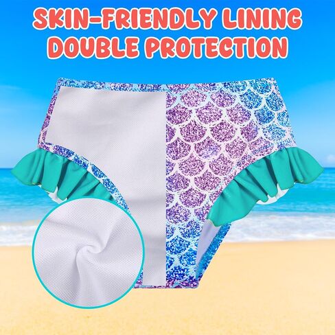 3 PCS Girls Swimsuit Swimsust Guard Swimsuit Quick Dry Tankini Suits Girls 'Girls' 4-8 Years in Kuwait
