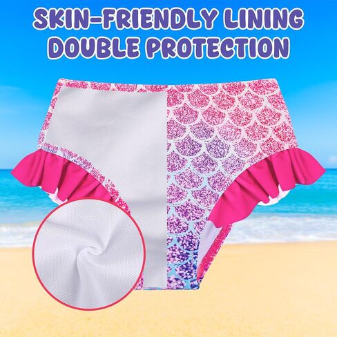 3 PCS Girls Swimsuit Swimsust Guard Swimsuit Quick Dry Tankini Suits Girls 'Girls' 4-8 Years in Kuwait