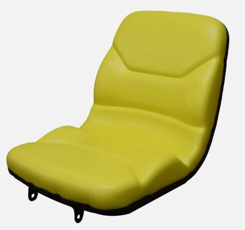 Tractor Seat with Flip-Up Bracket Compatible with John Deere Compact Tractor Models: 1070, 3005, 4005, 670, 770, 790, 870, 970, 990; Replaces JD part numbers M805158 & M803465; Yellow; 108000YE+901002 in Saudi Arabia