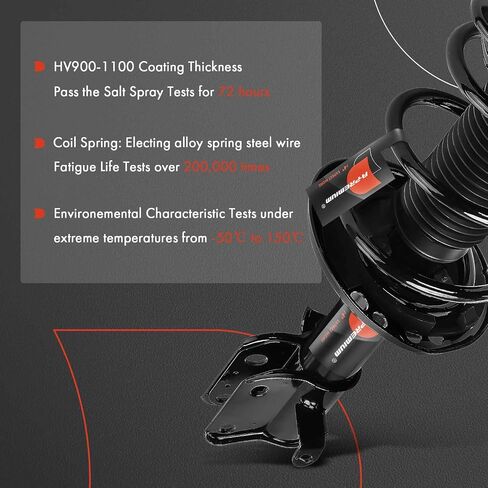 A-Premium Front Complete Strut & Coil Spring Assembly متوافقة مع Subaru Impreza 2017 2018 2019 ، مجموعة 2-PC in Kuwait
