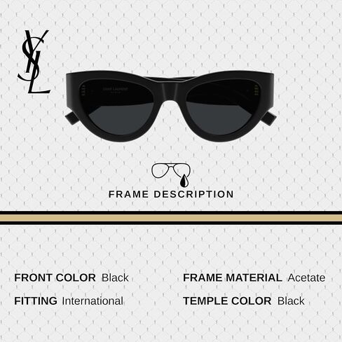 نظارة شمسية SAINT LAURENT SL M94 على شكل عين القطة + حزمة مع مجموعة النظارات الفاخرة eSHADES in Kuwait