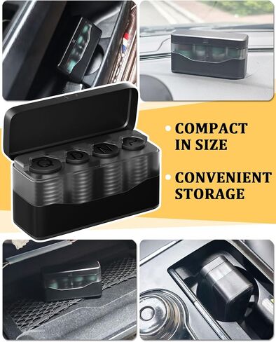 Coin Holder for Car Change Organizer Larger Capacity, Compatible with Coins of Different Size, Universal Storage Coin Money Dispenser Fit for Most Vehicle Truck Accessories Transparent Pink in Saudi Arabia