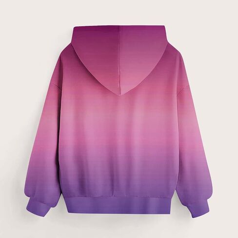 Graphic Hoodies Teen Girls Kids Boys Cute Long Sleeve Oversized Sweatshirts Pullover Loose Preppy Clothes 4-15 Years in Saudi Arabia