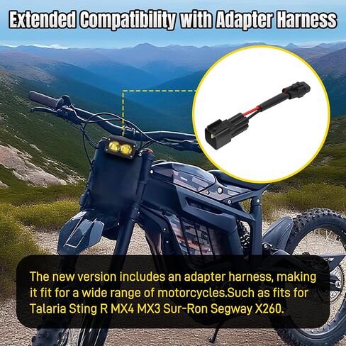 مجموعة مصباح Motoparty Motoparty لـ SUR-RRON SEGWAY X260 ، أصفر 6000-6500K SPOT/FLOD Light PODS KIT ، ملحقات الأضواء الأوساخ ، المصباح الأمامي المشرق （3 بوصة ، مع المكونات） in Saudi Arabia