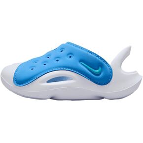 Nike Aqua Swoosh Baby/Toddler Songals (FN0875-400 ، Blue Beyond/White/Dusty Cactus) in Kuwait