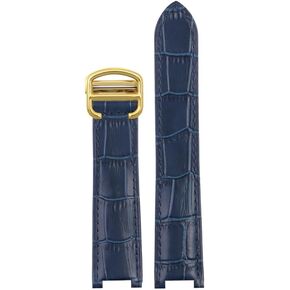 18 * 10mm 20 * 12mm جلد البقر حزام مقعر مقعر سوار أسود أسود سوار قابل للطي لـ wspa0009 watchband in Kuwait