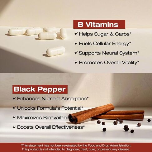 NATURE TARGET Ceylon Cinnamon Capsules - Cinnamon Supplements Plus Chromium, Bitter Melon, Vegetarian, 120 Capsules in Saudi Arabia