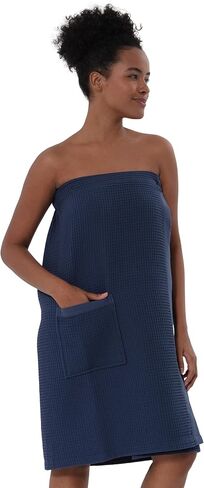 غلاف وافل سبا العضوي للسيدات ، Gots معتمد بنسبة 100 ٪ من القطن التركي ، وملف مناشف حمام خفيفة الوزن. in Kuwait