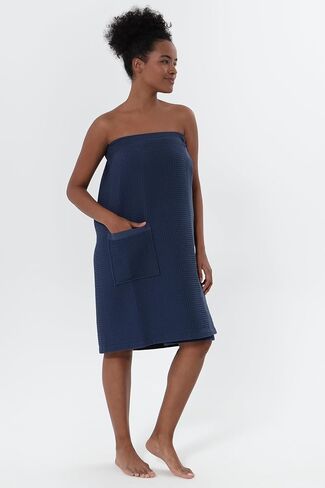 غلاف وافل سبا العضوي للسيدات ، Gots معتمد بنسبة 100 ٪ من القطن التركي ، وملف مناشف حمام خفيفة الوزن. in Kuwait