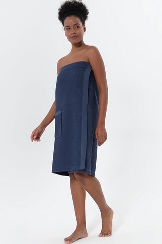 غلاف وافل سبا العضوي للسيدات ، Gots معتمد بنسبة 100 ٪ من القطن التركي ، وملف مناشف حمام خفيفة الوزن. in Kuwait