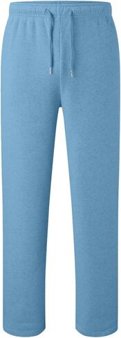 بنطلون رياضي الفتى الفضفاضة مريحة الصوف السراويل غير الرسمية الخصر المرن على مستقيم الساق مفتوحة أسفل السراويل الجيوب الرياضية الجيوب الرياضية in Kuwait