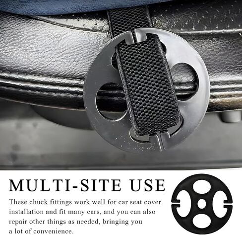 24 PCS Car Seat Cover Plum Plate Metal Hooks, Plastic Cover Chucks & Metal Hooks Locking Clip, Plum Card Fixed Fastener Buckle Replacement for Car Seat Cushions Fixing in Saudi Arabia