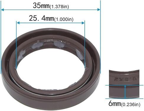 Rotary Shaft Oil Seal 25.4 * 35 * 6/25.4x35x6 BAB2SL0.5X2 Type/FKM Rubber in Kuwait