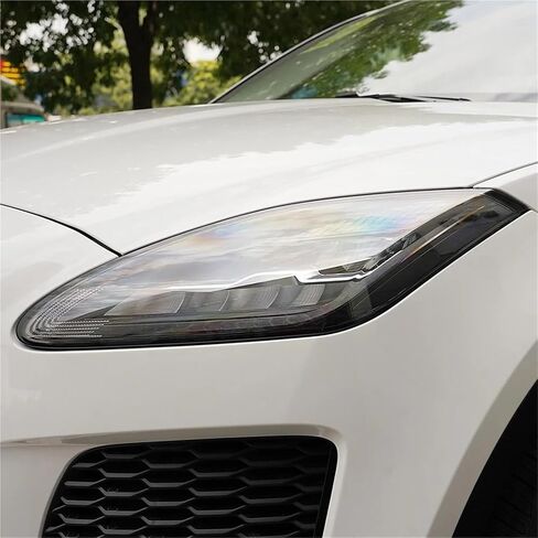 Headlight Shell Mask Lens Plexiglass Compatible for Jaguar E-PACE 2018-2020 Headlamp Cover Transparent Lampshade(1Piece Left Side) in Saudi Arabia