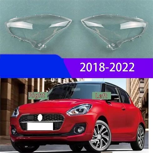 غطاء مصباح الأمامي AAAQMGIH شفافًا شفافًا لعدسة مصباح المصباح الأمامي المتوافق مع Suzuki Swift 2018-2022 (يسار) in Saudi Arabia