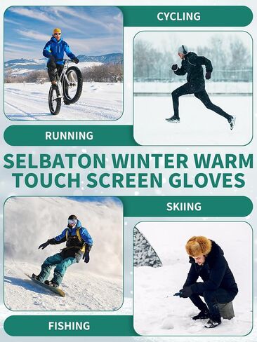 Winter Gloves for Women Men With Fleece Lining Knit Stretchy Touch Screen Thermal Warm Gloves for Cold Weather in Saudi Arabia