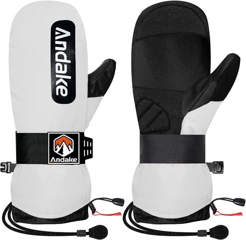 andake Winter Ski Mittens for Men Women - قفازات ثلجية مقاومة للماء ومعزولة ، قفازات الطقس البارد الدافئة للتزلج ، التزلج على الجليد in Kuwait