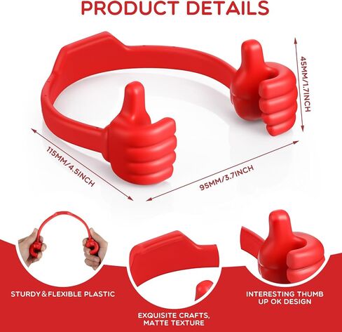 8 Pcs Thumbs up Cell Phone Stands Universal Cell Phone Holder Flexible Mobile Phones Stand Adjustable Smartphone Stand Holder Tablet Holder for Desk Offices Bedrooms Airplanes Travel (Multi Color) in Saudi Arabia