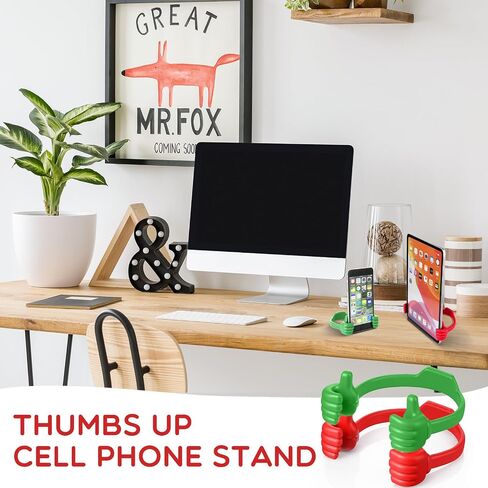 8 Pcs Thumbs up Cell Phone Stands Universal Cell Phone Holder Flexible Mobile Phones Stand Adjustable Smartphone Stand Holder Tablet Holder for Desk Offices Bedrooms Airplanes Travel (Multi Color) in Saudi Arabia