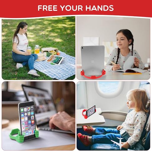 8 Pcs Thumbs up Cell Phone Stands Universal Cell Phone Holder Flexible Mobile Phones Stand Adjustable Smartphone Stand Holder Tablet Holder for Desk Offices Bedrooms Airplanes Travel (Multi Color) in Saudi Arabia