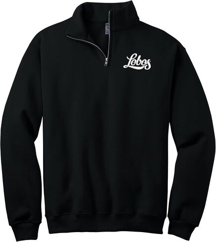 Sorority Letters Shop The University of New Mexico Quarter Zip Cadet Collar Sweatshirt - UNM Lobos Logo Pullover Sweater in Saudi Arabia