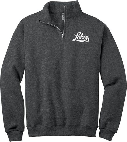 Sorority Letters Shop The University of New Mexico Quarter Zip Cadet Collar Sweatshirt - UNM Lobos Logo Pullover Sweater in Saudi Arabia