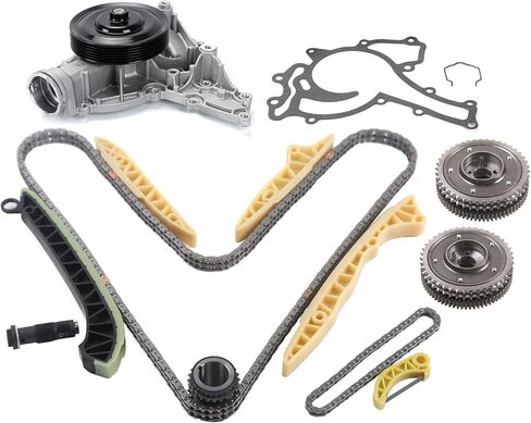 MOCA Timing Chain Kit w/Intake VVT Water Pump Fit for 06-07 for Mercedes-Benz C280 3.0L, 06-09 for CLK350 3.5L, 08-11 for GL550 5.5L, 06-11 for R350 3.5L, 07-11 for S550 5.5L, 05-11 for SLK350 3.5L in Saudi Arabia