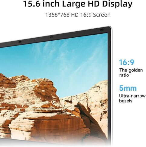 كمبيوتر محمول Jumper، شاشة 16 بوصة FHD IPS 1200p، معالج 5305U، ذاكرة الوصول العشوائي 4 جيجابايت 128 جيجابايت EMMC، اشتراك Office 365 لمدة عام، كمبيوتر محمول مع نظام التشغيل Windows 11، 2 مكبرات صوت ستيريو، HDMI. in Saudi Arabia