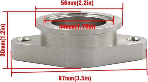 جزء من السيارة 38 مم 2 بولت ل MVS VBAND Wastegate محول شفة T304 من الفولاذ المقاوم للصدأ in Saudi Arabia